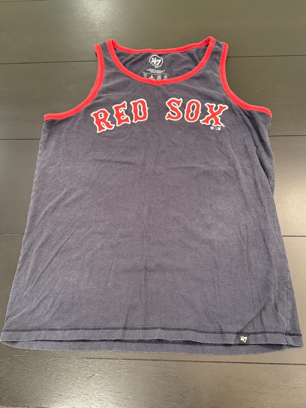 '47 Boston Red Sox Navy Tank with Red Trim